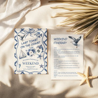 Florais náuticos e Bachelorette dos Ícones do ocea