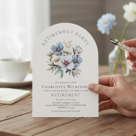 Convites Floral Arch Retirement Party Invitation