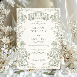 Convites Floral Art Nouveau–Inspired Wedding Stationery