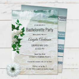 Convites Floral Beach Lace Bachelorette