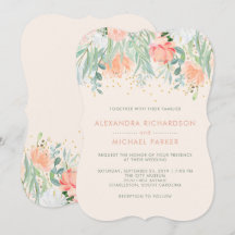 Floral Blush Romance | Casamento por Aquarela