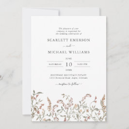 Convites Floral Boho Chic Wedding