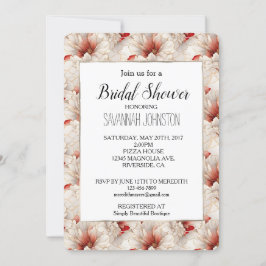 Convites Floral Branco Belo