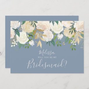 Convites Floral Branco De Água Branca Você Será Minha Coleg