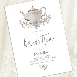 Convites Floral Bridal Tea Chá de panela