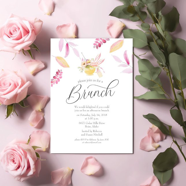 Convites Floral Brunch (Criador carregado)