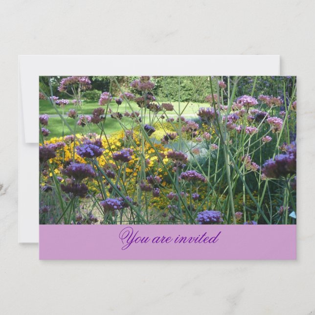 Convites Floral Card (lavender aquele lava) (Frente)