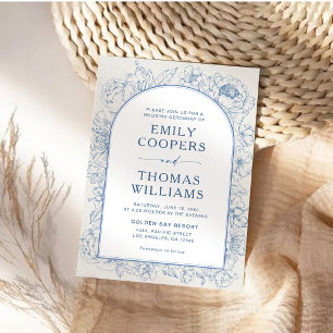 Convites Floral Chinoiserie Wedding