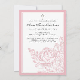 Convites Floral Cor-de-rosa-rosa-rosado-blush-legante