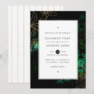 Convites Floral Damask Antigo