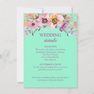 Convites Floral de Água na Recepção de casamento Neo Min