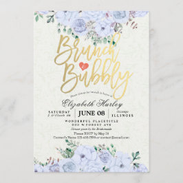 Convites Floral de Aquarela Chic Chá de panela Brunbble