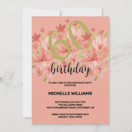 Convites Floral de Aquarela primavera Summer Garden