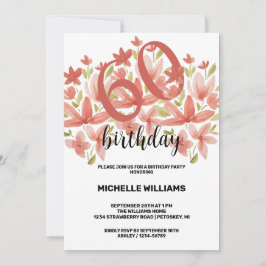 Convites Floral de Aquarela primavera Summer Garden