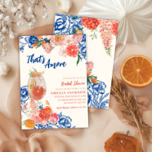 Floral de Aquarela que é Chá de panela Amore