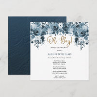 Floral de Cor de Água Azul | DOURADO CHÁ