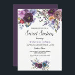 Convites Floral de inverno, doce, verde, 16 convidadas<br><div class="desc">Cute Purple Floral Winter Sweet Sessenta Convidar Ver coleção correspondente em Niche e Nest Store</div>
