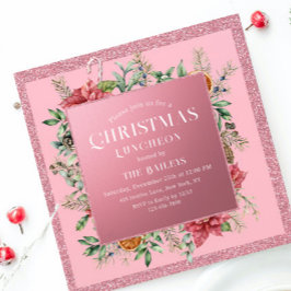 Convites Floral de inverno no Natal