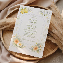 Floral de Limão Suave Elegante