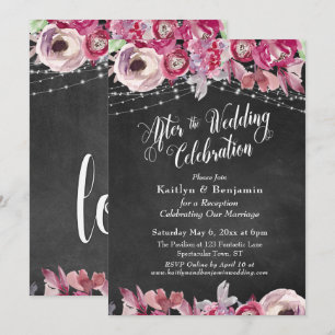 Convites Floral de Lousa Após a Celebração do Casamento