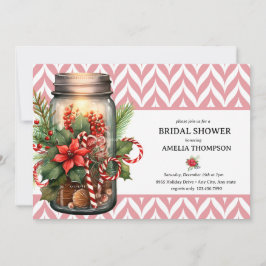 Convites Floral de Natal | Chá de Noiva de Natal