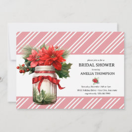 Convites Floral de Natal | Chá de Noiva de Natal