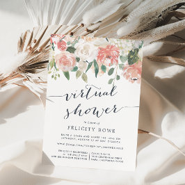 Convites Floral de Verão | Marca ou Chá de fraldas virtual
