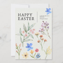 Convites Floral Easter Party Invitation