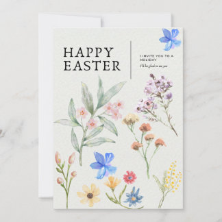 Convites Floral Easter Party Invitation