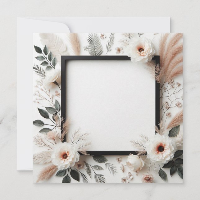 Convites Floral Elegante (Frente)