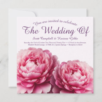 Convites Floral Embrace Wedding Invitation