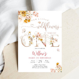 Convites Floral Fairy First Birthday Invitation