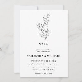 Convites Floral Fall Boho Clear Indie Botânica nós fazemos