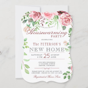 Convites Floral Garden Summer Housearming Party