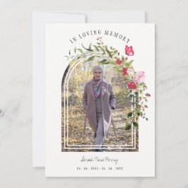 Convites Floral Garland Butterflies Memorial Dear Ones