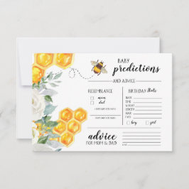 Convites Floral Honeycomb Bumble Bee | Jogo de Adivinhação