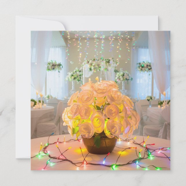Convites Floral iluminado (Frente)