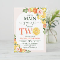 Floral Lemon Laranja Nosso segundo aniversário de 