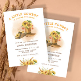 Convites Floral Little Cowboy Western Rodeo Chá de fraldas