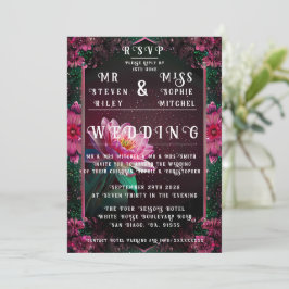 Convites Floral Lotus Wedding Suite | Starry Night Romance