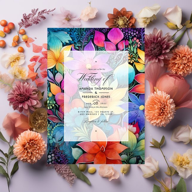 Convites Floral Mexicano Fiesta Floral Wedding (Fiesta Wedding)