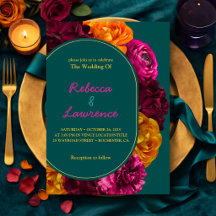 Floral moderno rosa verde amarelo