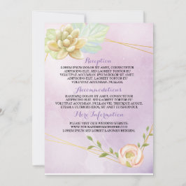 Convites floral quântico de cor aquática