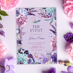 Convites Floral roxo