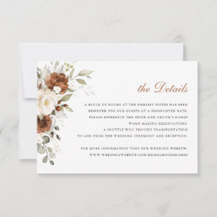 Convites Floral Rust Cream Greenerescência Detalhes Inserir
