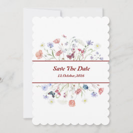 Convites Floral "Save The Date"