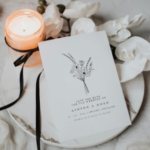 Convites Floral Simples Moderno Elegante Salve A Placa De D