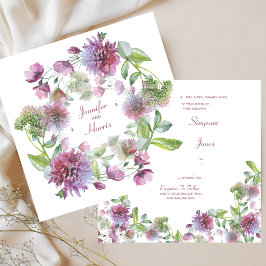 Convites Floral Suave de Casamento
