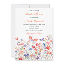 Floral Summer Butterfly Chá de panela