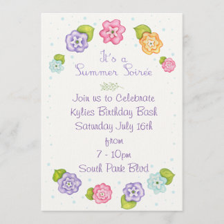 Convites Floral Summer Soiree